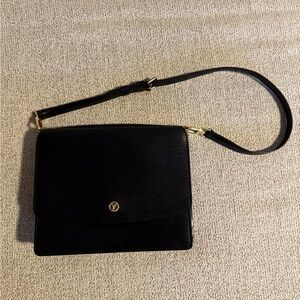 LOUIS VUITTON Epi Grenelle Shoulder Bag Black